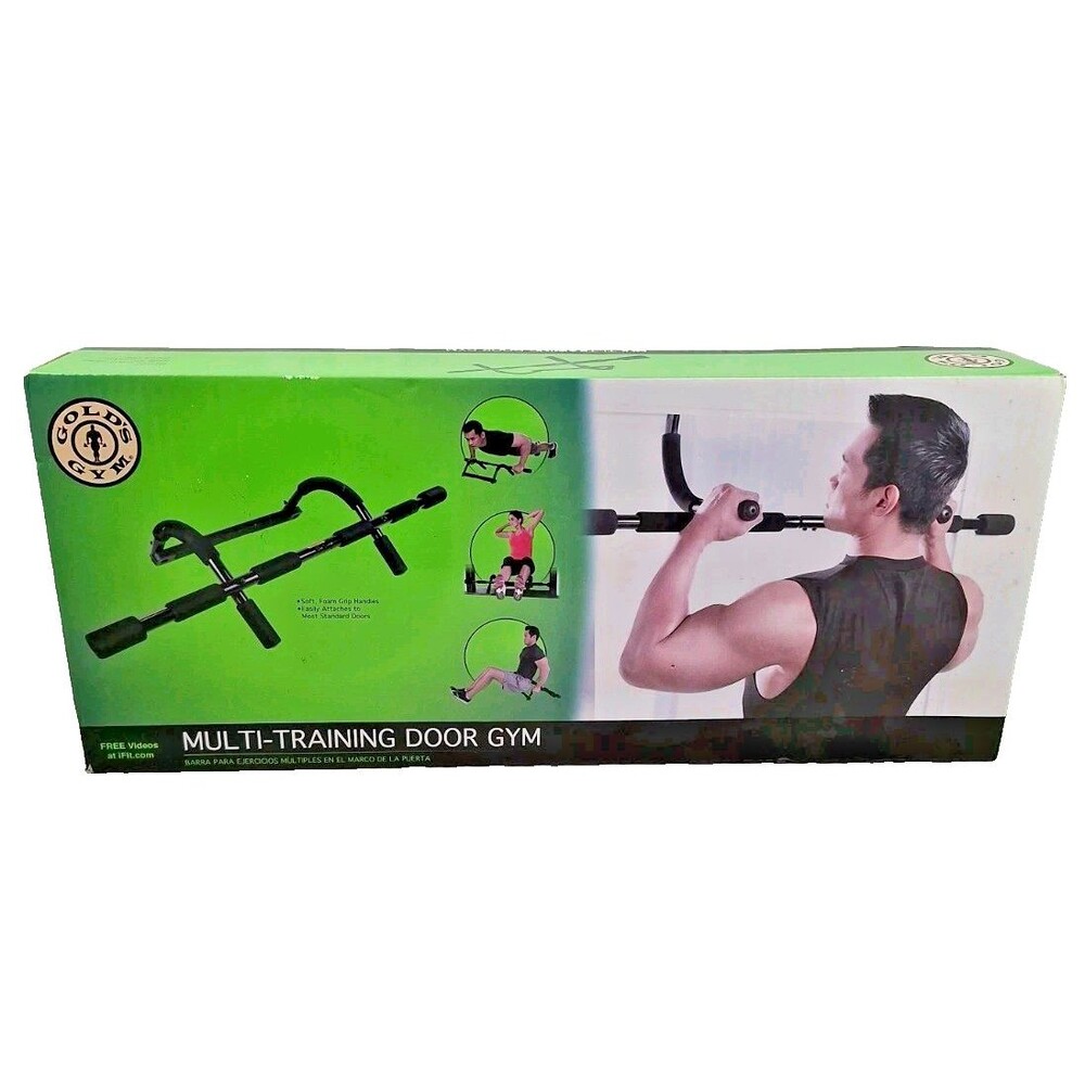 Gold's Gym 4-in-1 Door Gym Trainer, Multi-Function Workout Bar OPEN BOX NEW